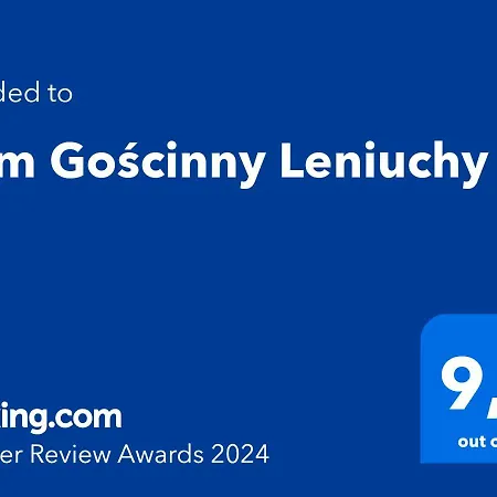 Dom Goscinny Leniuchy Lesna Exterior photo